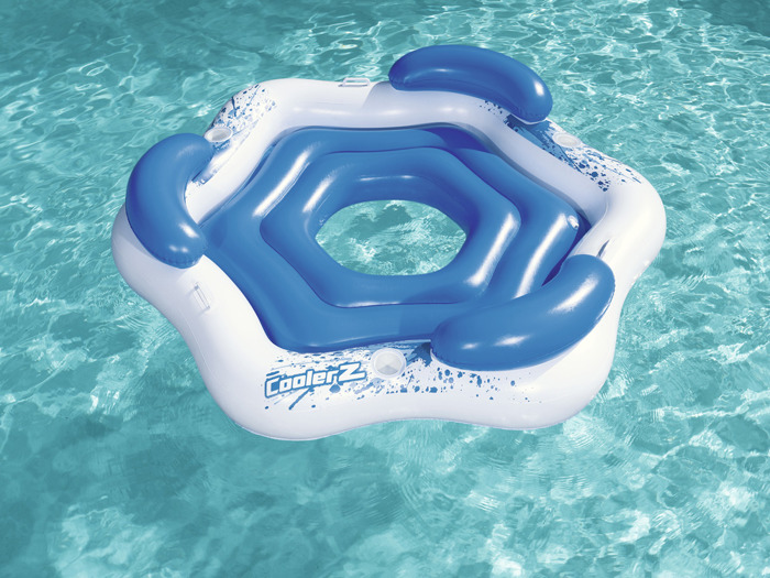 Badeinsel Luftmatratze Pool Lounge Badeliege Schwimmliege Schwimminsel